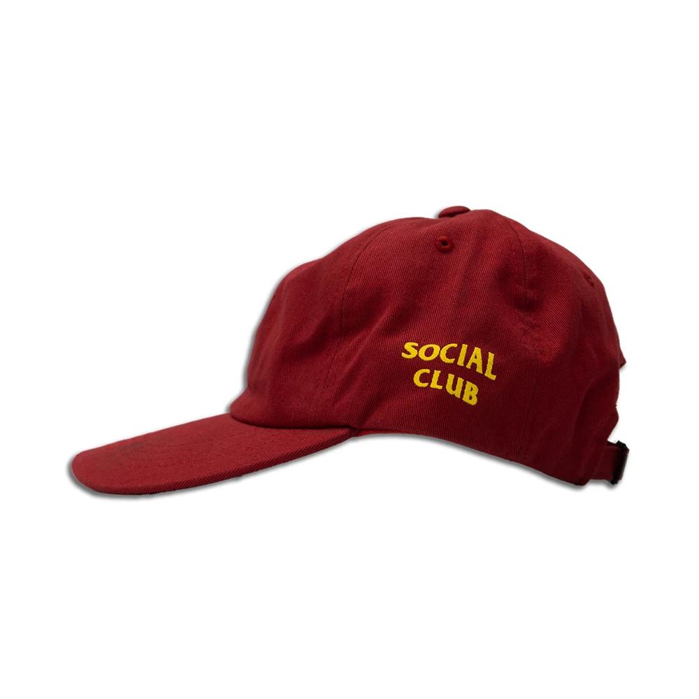 商品[国内直发] Anti Social Social Club|Anti Social Social Club 男士红色棉质鸭舌帽 ASSM120,价格¥72,第1张图片