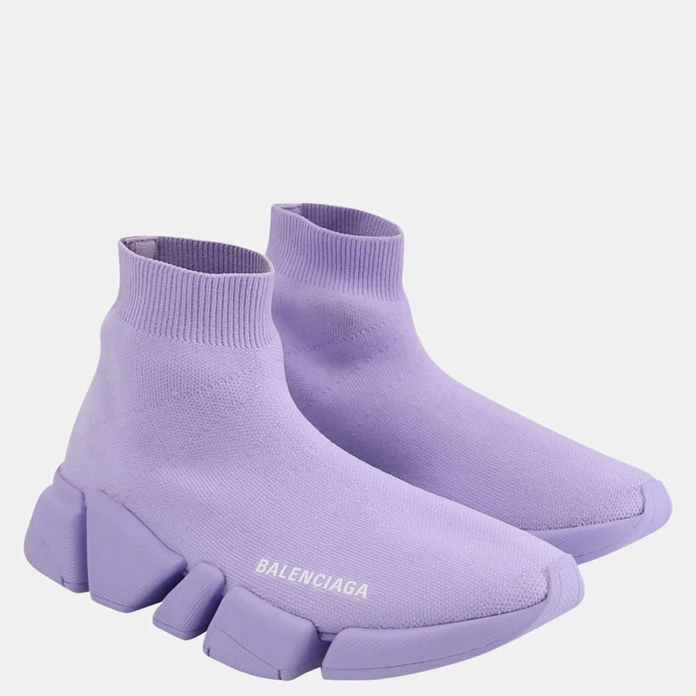 商品[二手商品] Balenciaga|Balenciaga Lilac Speed 2.0 High Top Sneakers Size EU 37,价格¥6715,第3张图片详细描述