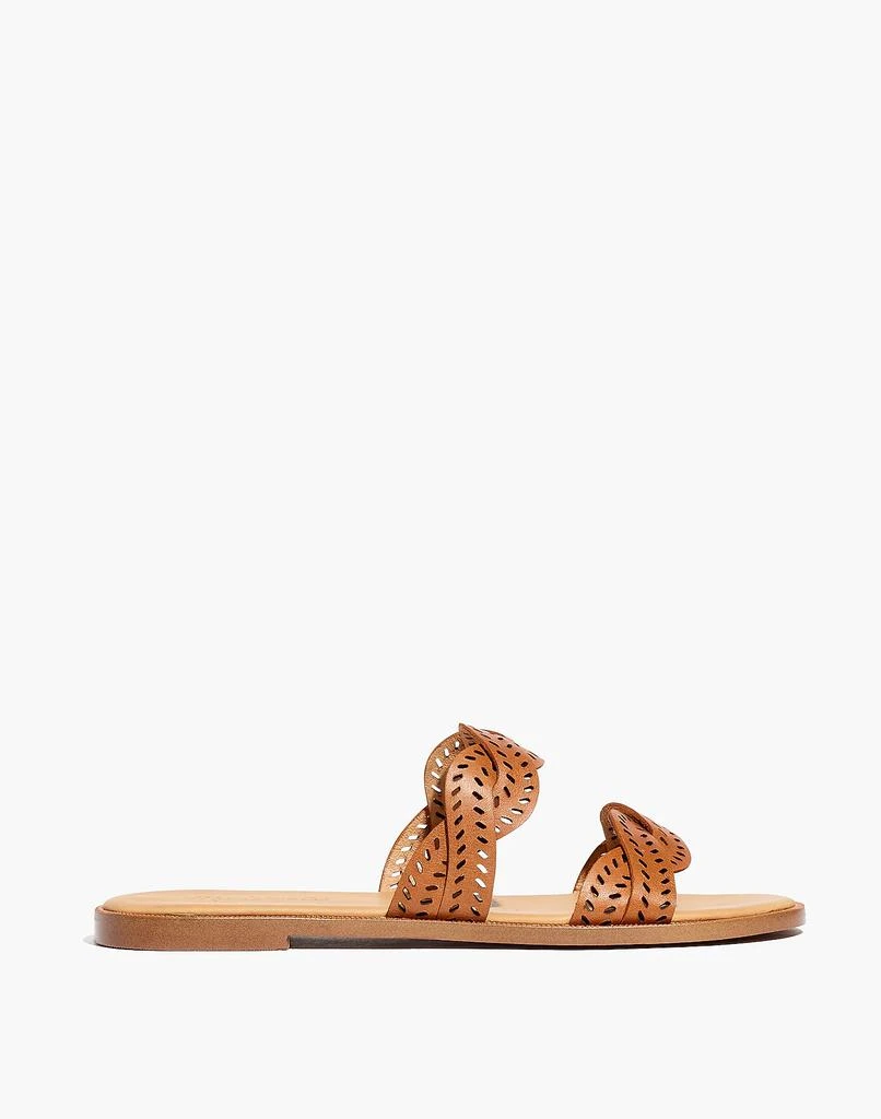 商品Madewell|The Cora Slide Sandal in Perforated Leather,价格¥400,第2张图片详细描述