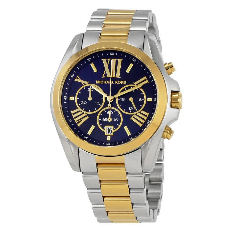 商品Michael Kors|Bradshaw Chronograph Blue Dial Ladies Watch MK5976,价格¥1062,第1张图片