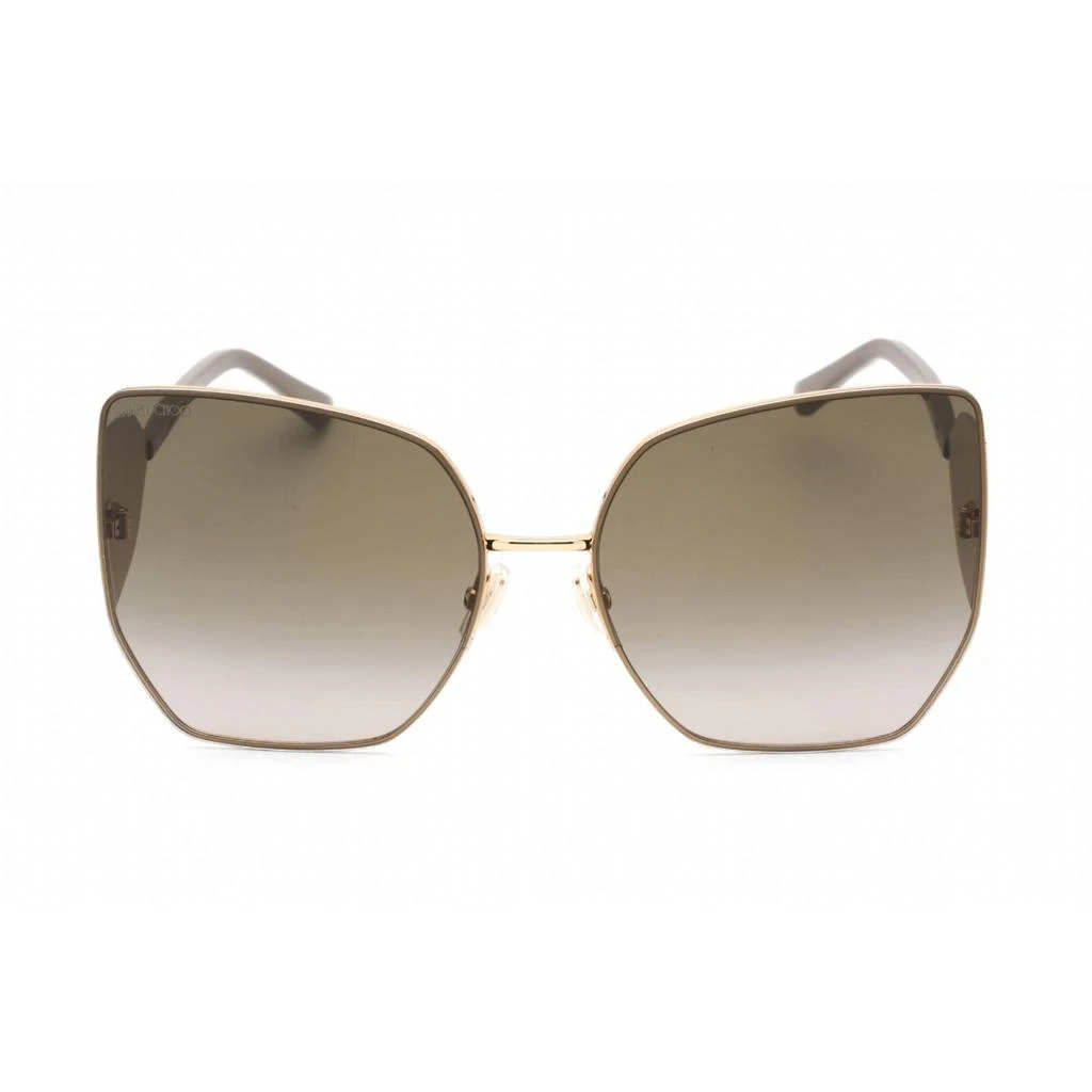 商品Jimmy Choo|Jimmy Choo Women's Sunglasses - Full Rim Gold Metal Cat Eye Frame | River/S 763/HA,价格¥509,第2张图片详细描述