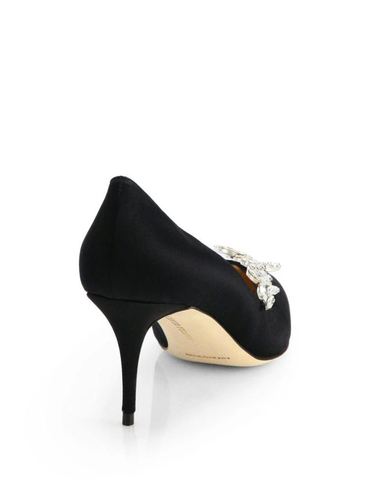 商品Manolo Blahnik|Nadira Embellished Satin Pumps,价格¥4624,第2张图片详细描述