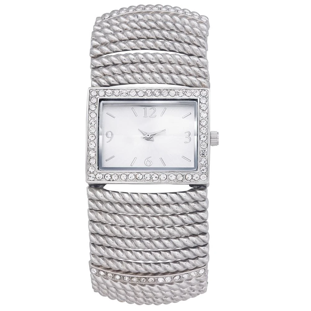 商品Charter Club|Women's Stretch Silver-Tone Bracelet Watch 42mm, Created for Macy's,价格¥208,第1张图片