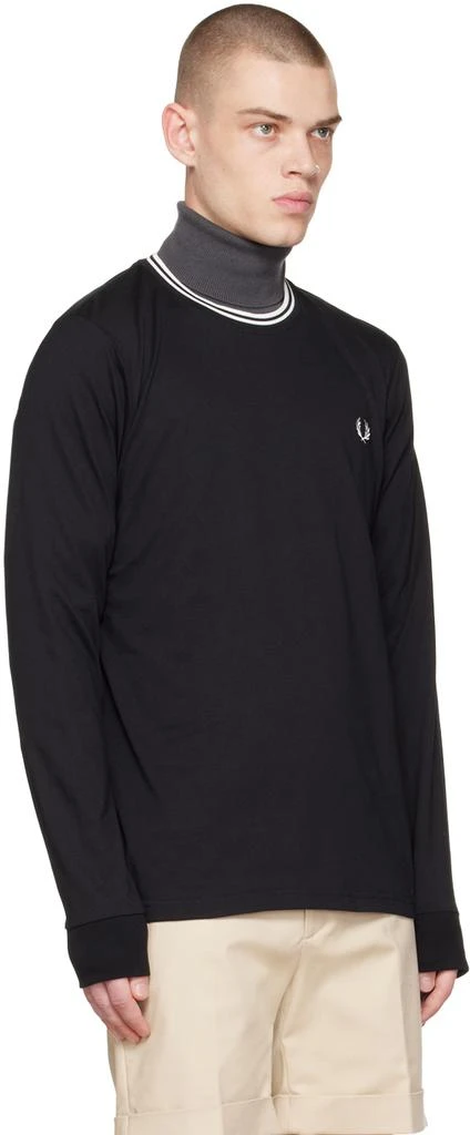 商品Fred Perry|Black Twin Tipped Long Sleeve T-Shirt,价格¥498,第2张图片详细描述