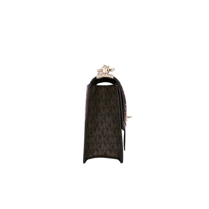 商品[国内直发] Michael Kors|MK 女包 迈克·科尔斯（MICHAEL KORS）卡其色皮质单肩斜挎链条包 32H1GGRC1I BROWN MULTI,价格¥1484,第7张图片详细描述