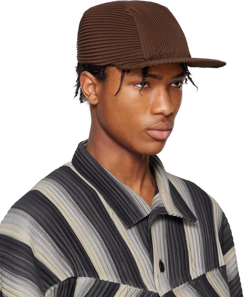 HOMME PLISSE ISSEY MIYAKE 19AW プリーツキャップ Brown Pleats Cap – On Sale Now with Up to 10% Off | Discover