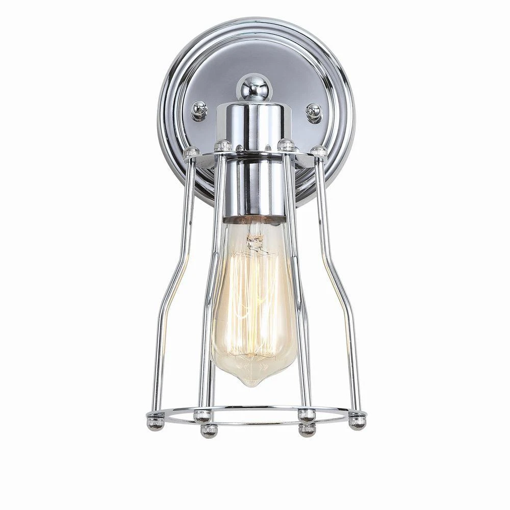 商品JONATHAN Y|Evelyn 5.13" 1-light Metal Vanity Light,价格¥347,第2张图片详细描述