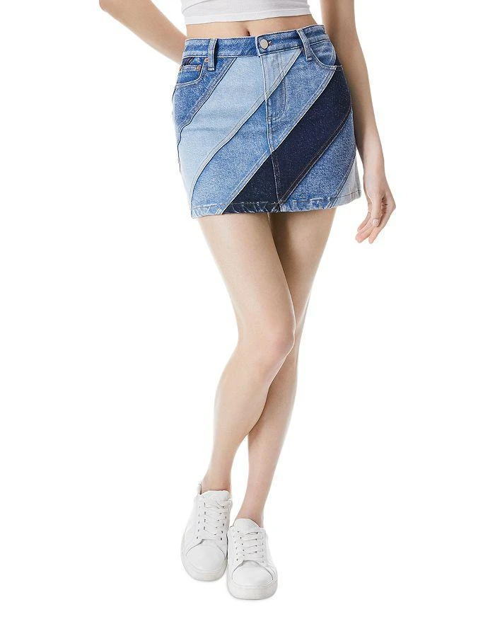 商品Alice + Olivia|Good Denim Mini Skirt,价格¥736,第1张图片