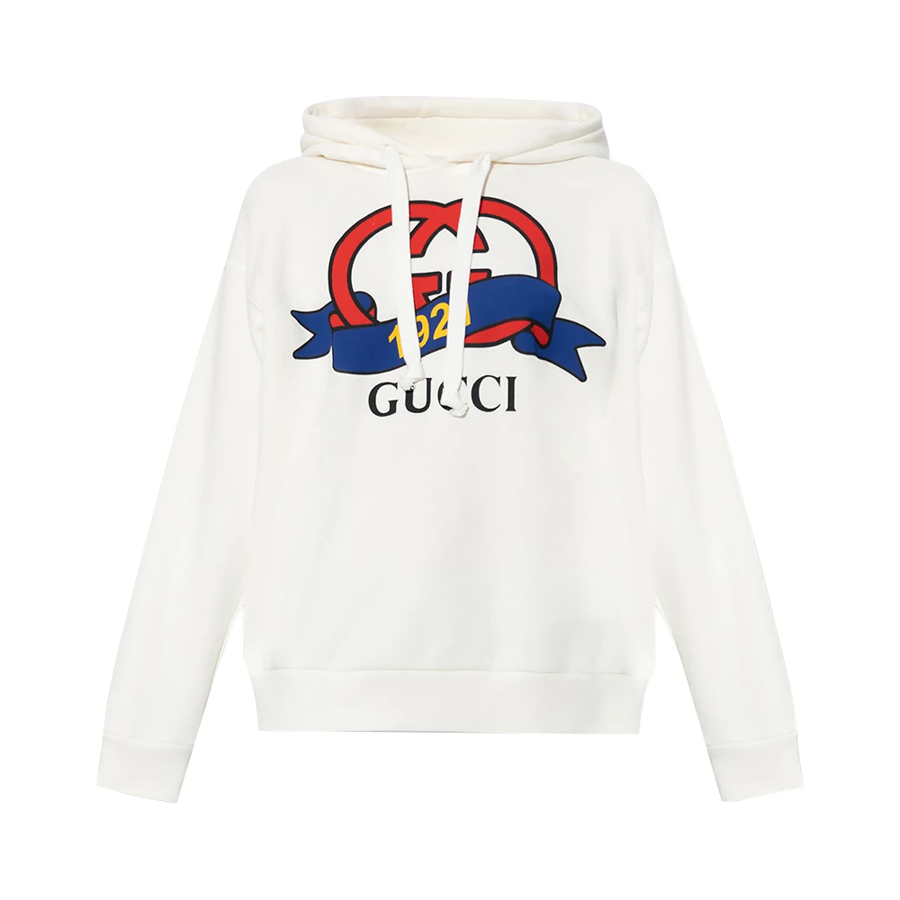 商品[国内直发] Gucci|GUCCI 白色女士卫衣/帽衫 717427-XJFNI-9095,价格¥7750,第1张图片