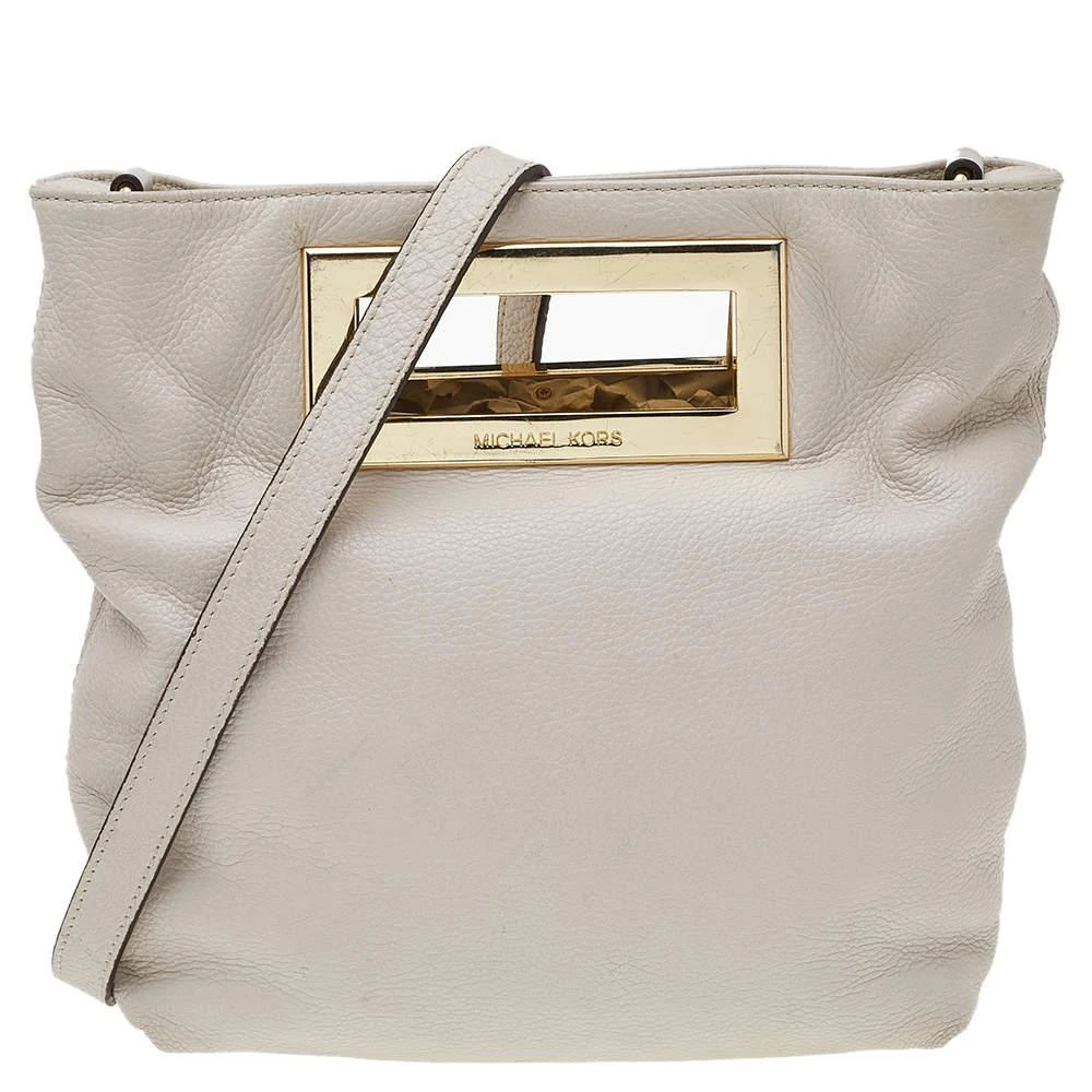 商品[二手商品] Michael Kors|MICHAEL Michael Kors Off White Leather Crossbody Bag,价格¥806,第1张图片