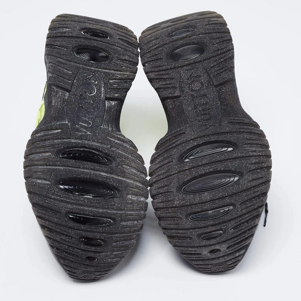 Louis Vuitton Black/Green Leather and Mesh Run Away Pulse Sneakers Size 42 商品