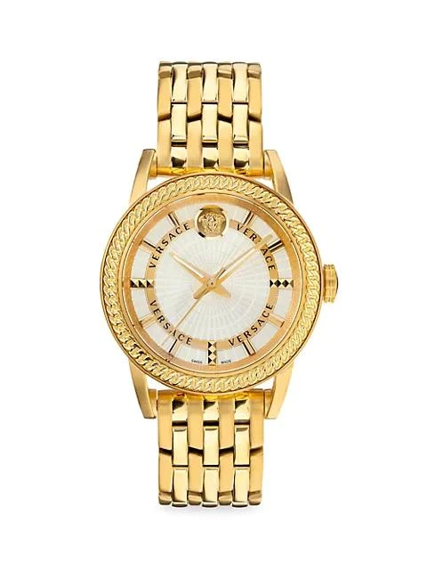 商品Versace|Versace Code Goldtone Stainless Steel Bracelet Watch,价格¥6821,第1张图片