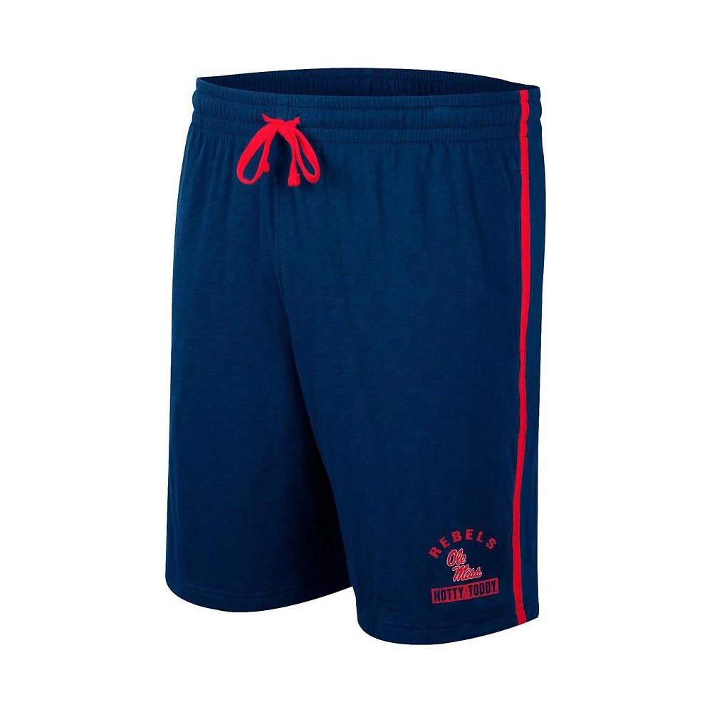 商品Colosseum|Men's Navy Ole Miss Rebels Thunder Slub Shorts,价格¥263,第3张图片详细描述