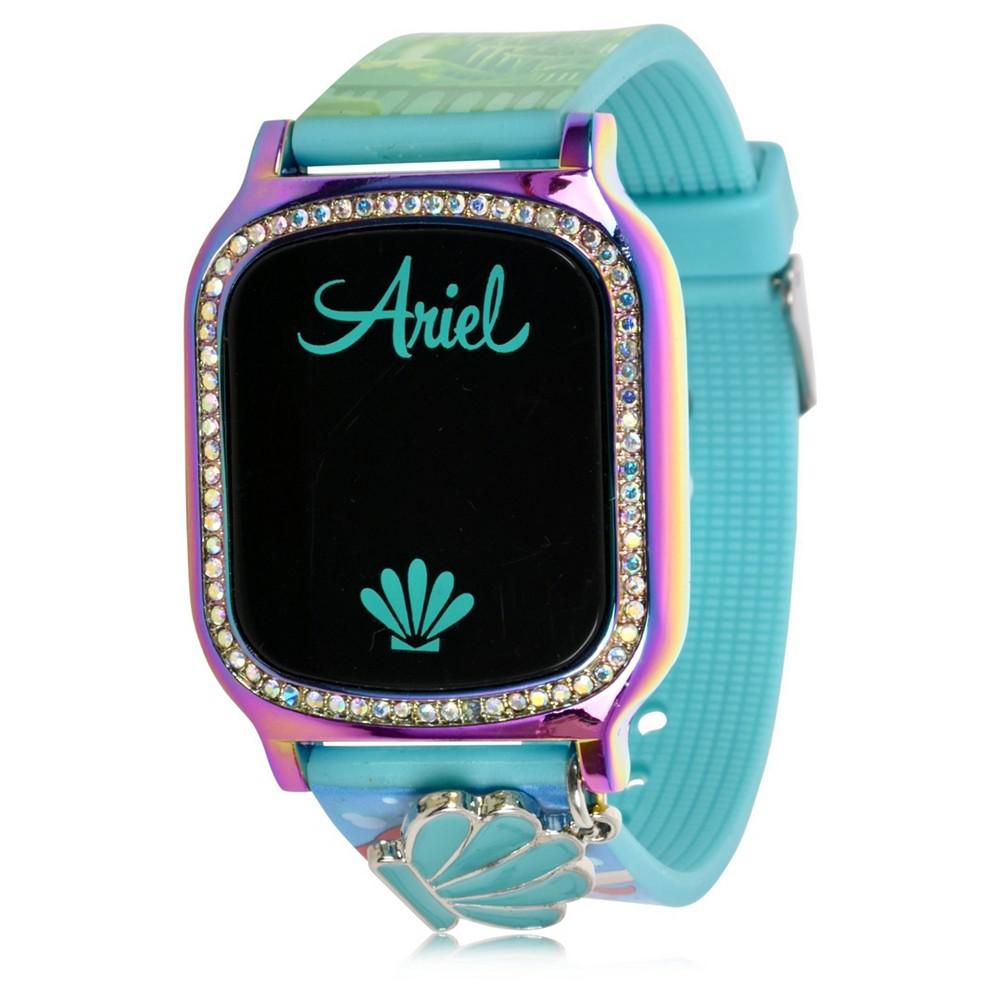 Disney Princess Kid's Touch Screen Aqua Silicone Strap LED Watch, with Hanging Charm 36mm x 33 mm商品第2张图片规格展示