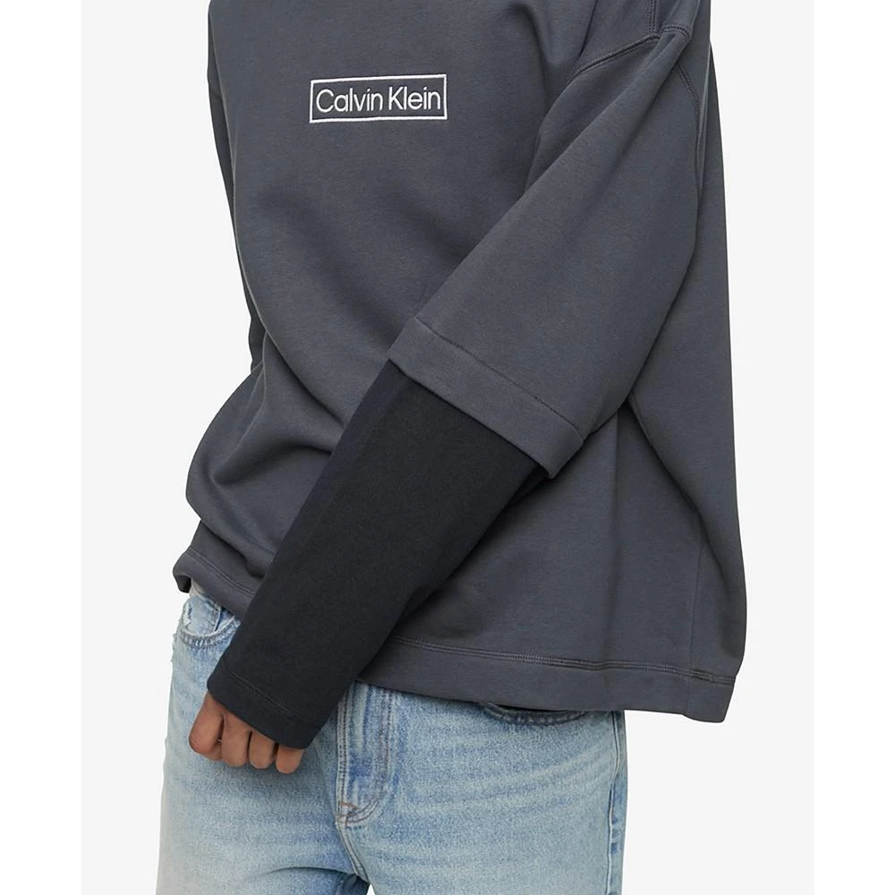 商品Calvin Klein|Men's Double Layer Logo Sweatshirt,价格¥449,第3张图片详细描述