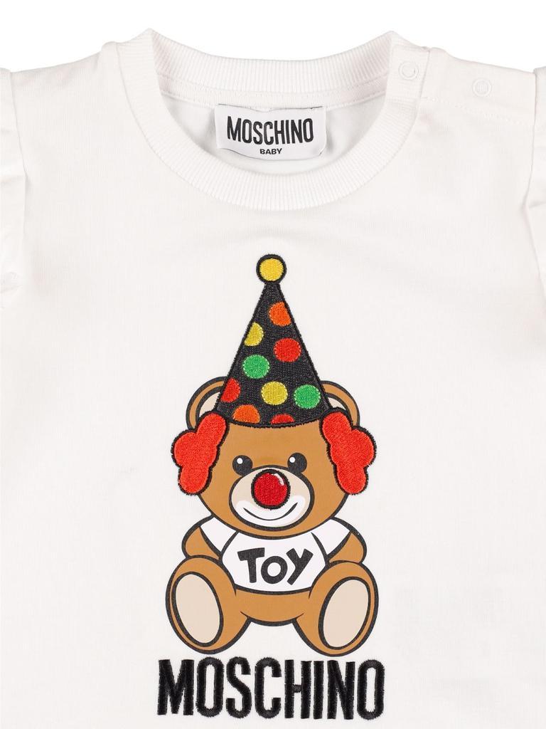 商品Moschino|Circus Toy Logo Cotton Jersey T-shirt,价格¥316,第3张图片详细描述