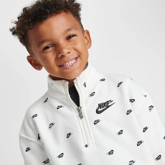 Kids' Toddler Nike Allover Print Futura Half-Zip Jacket and Jogger Pants Set 商品