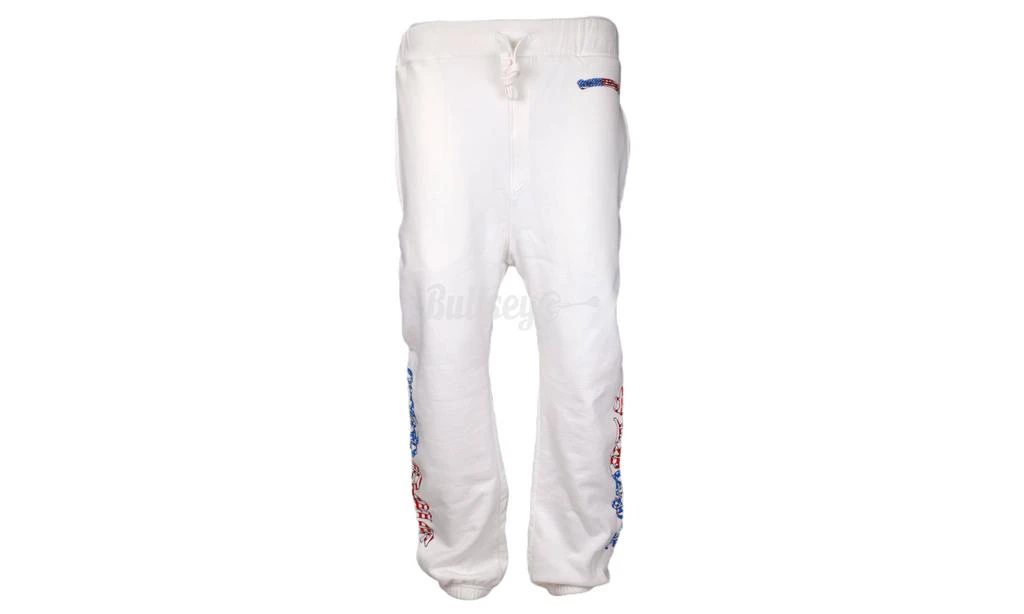 商品Chrome Hearts|Chrome Hearts Matty Boy America White Sweatpants,价格¥5940,第2张图片详细描述