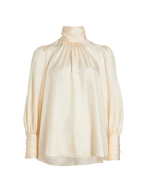 商品Zimmermann|Celestial Gathered Silk Blouse,价格¥2240,第1张图片