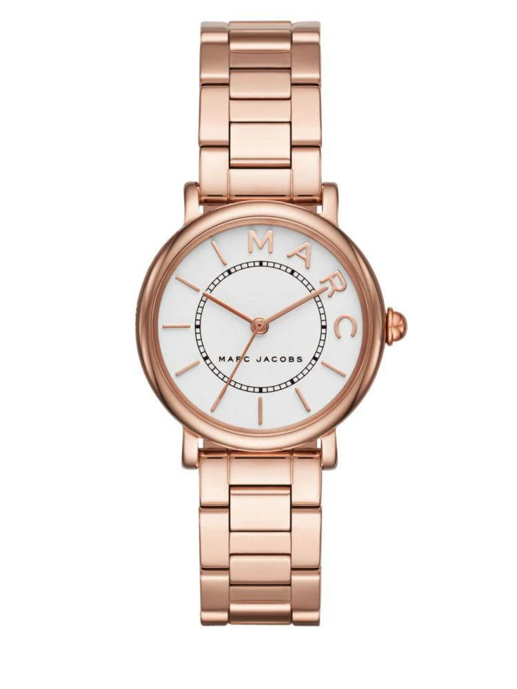 商品Marc Jacobs|Classic Rose Goldtone Stainless Steel Three-Link Bracelet Watch,价格¥1503,第1张图片