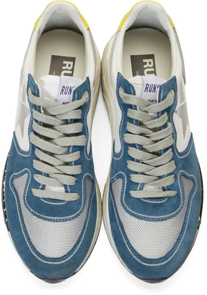 商品Golden Goose|Blue & Grey Running Sole Sneakers,价格¥2361,第5张图片详细描述