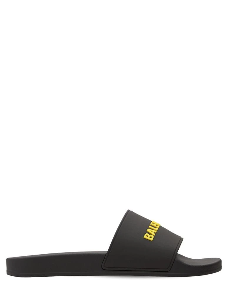 商品Balenciaga|Logo Rubber Pool Slide Sandals,价格¥3046,第1张图片