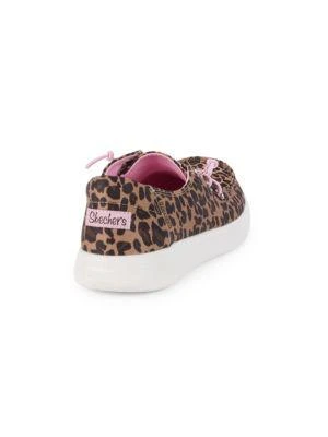 商品SKECHERS|Little Girl's & Girl's Lovely Leopard Skipper Sneakers,价格¥113,第2张图片详细描述