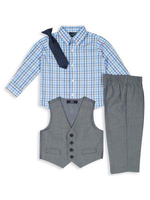 Baby Boy's Sharkskin 4-Piece Set商品第3张图片规格展示