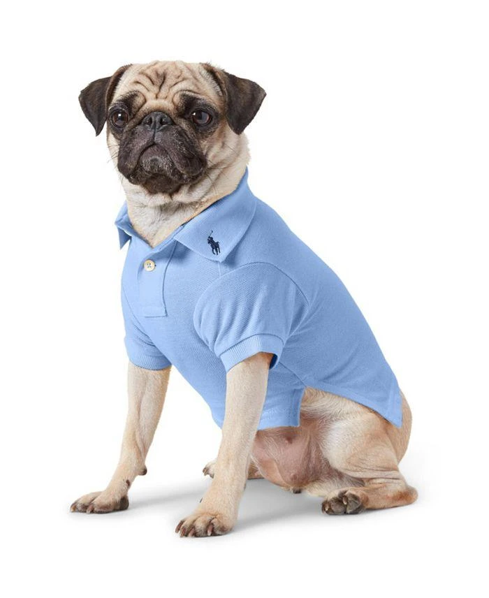 商品Ralph Lauren|Pet Cotton Mesh Dog Polo Shirt,价格¥372,第3张图片详细描述