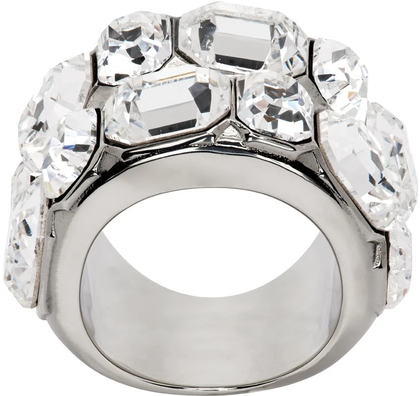 商品Alexander McQueen|Silver Crystal Cosmic Ring,价格¥2646,第1张图片