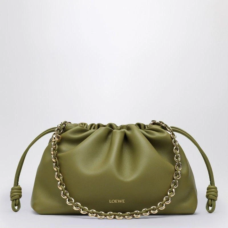 商品Loewe|FLAMENCO PURSE LIGHT MOSS LEATHER BAG,价格¥18670,第1张图片