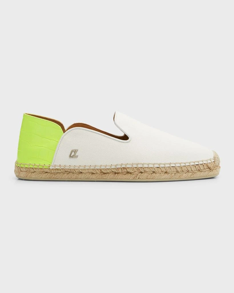 商品Christian Louboutin|Men's Espadon Red Sole Canvas Espadrilles,价格¥1806,第1张图片