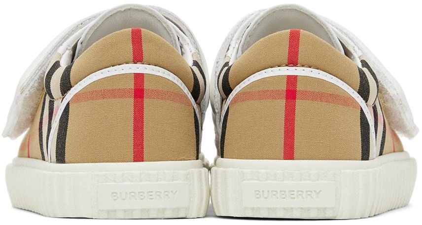 商品Burberry|Baby Beige Check Sneakers,价格¥1169,第2张图片详细描述