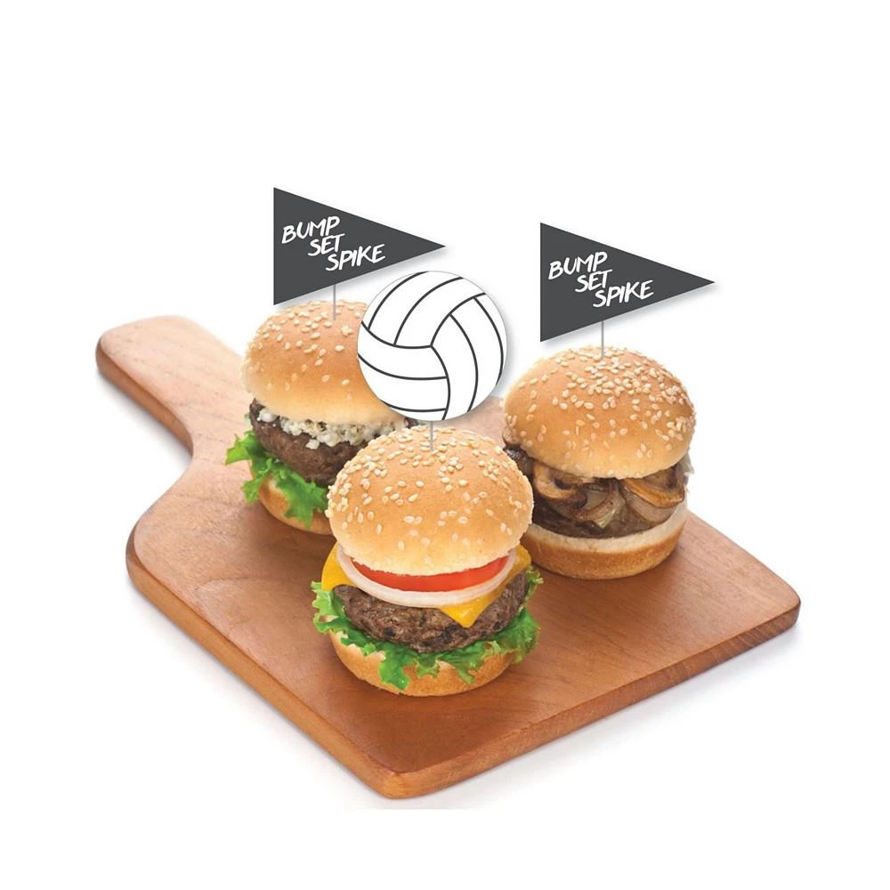 商品Big Dot of Happiness|Bump, Set, Spike - Volleyball - Dessert Cupcake Toppers - Treat Picks - 24 Ct,价格¥119,第3张图片详细描述