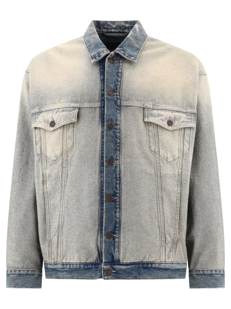 商品Balenciaga|Oversized Denim Jacket Jackets Light Blue,价格¥4503,第1张图片