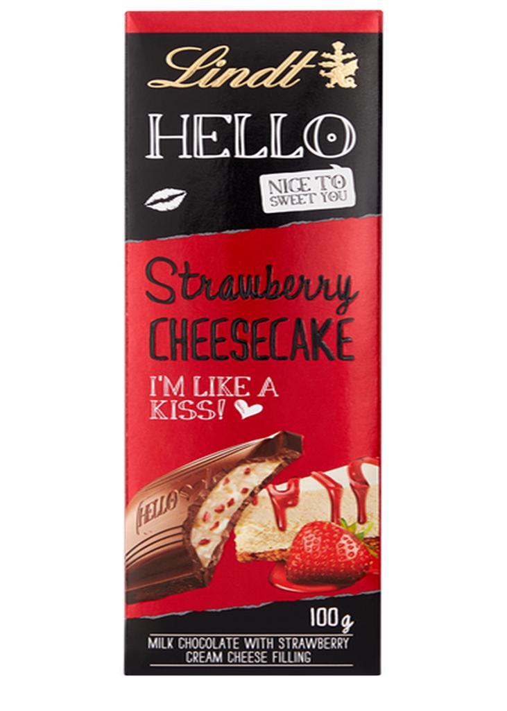 商品LINDT|Hello Strawberry Cheesecake Milk Chocolate Bar 100g,价格¥26,第1张图片