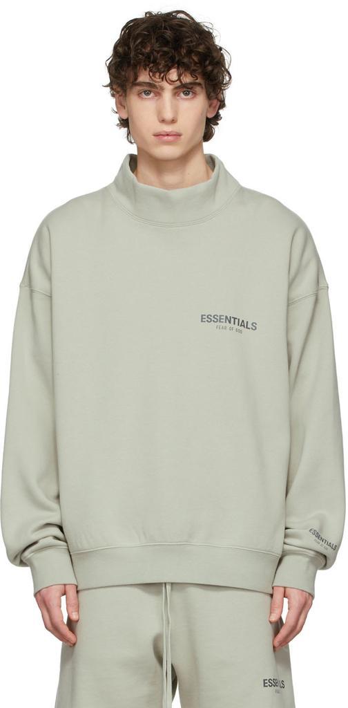 商品Essentials|绿色小高领套头衫 SSENSE 独家发售,价格¥714,第1张图片