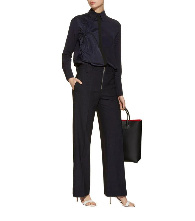 商品Victoria Beckham|Front Zip Flared Trousers,价格¥4693,第3张图片详细描述