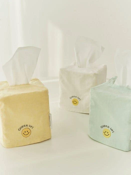 商品DECOVIEW|Smile Embroidered_Mini Tissue Case,价格¥265,第1张图片
