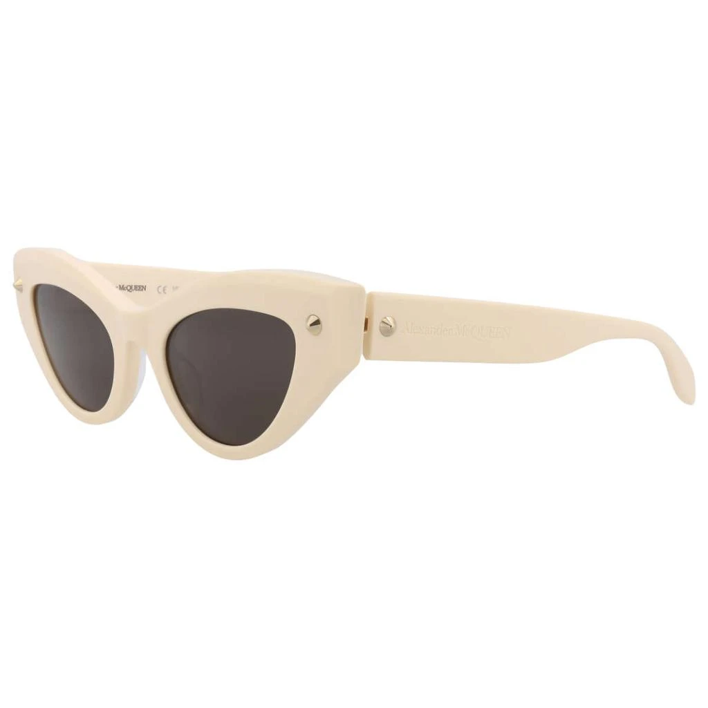 商品Alexander McQueen|Alexander McQueen Women's White Sunglasses,价格¥1174,第1张图片