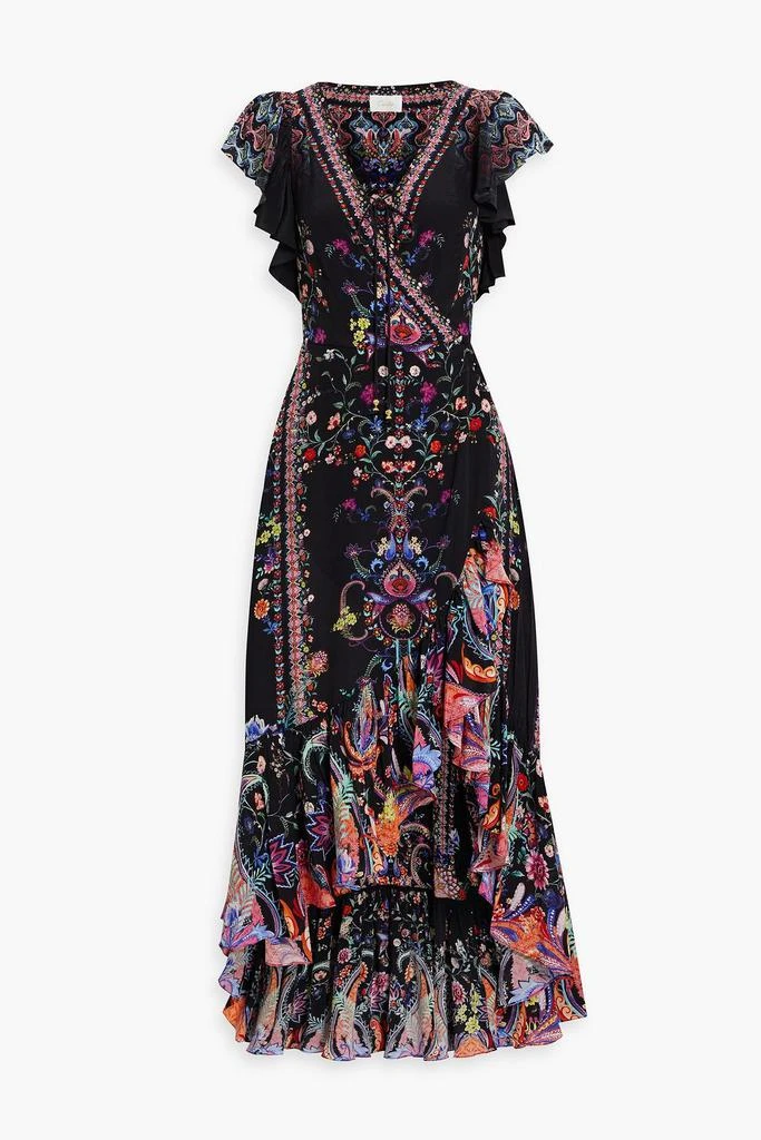 商品Camilla|Embellished printed silk crepe de chine maxi wrap dress,价格¥3266,第1张图片