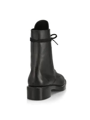 Sondra Studded Leather Combat Boots商品第3张图片规格展示