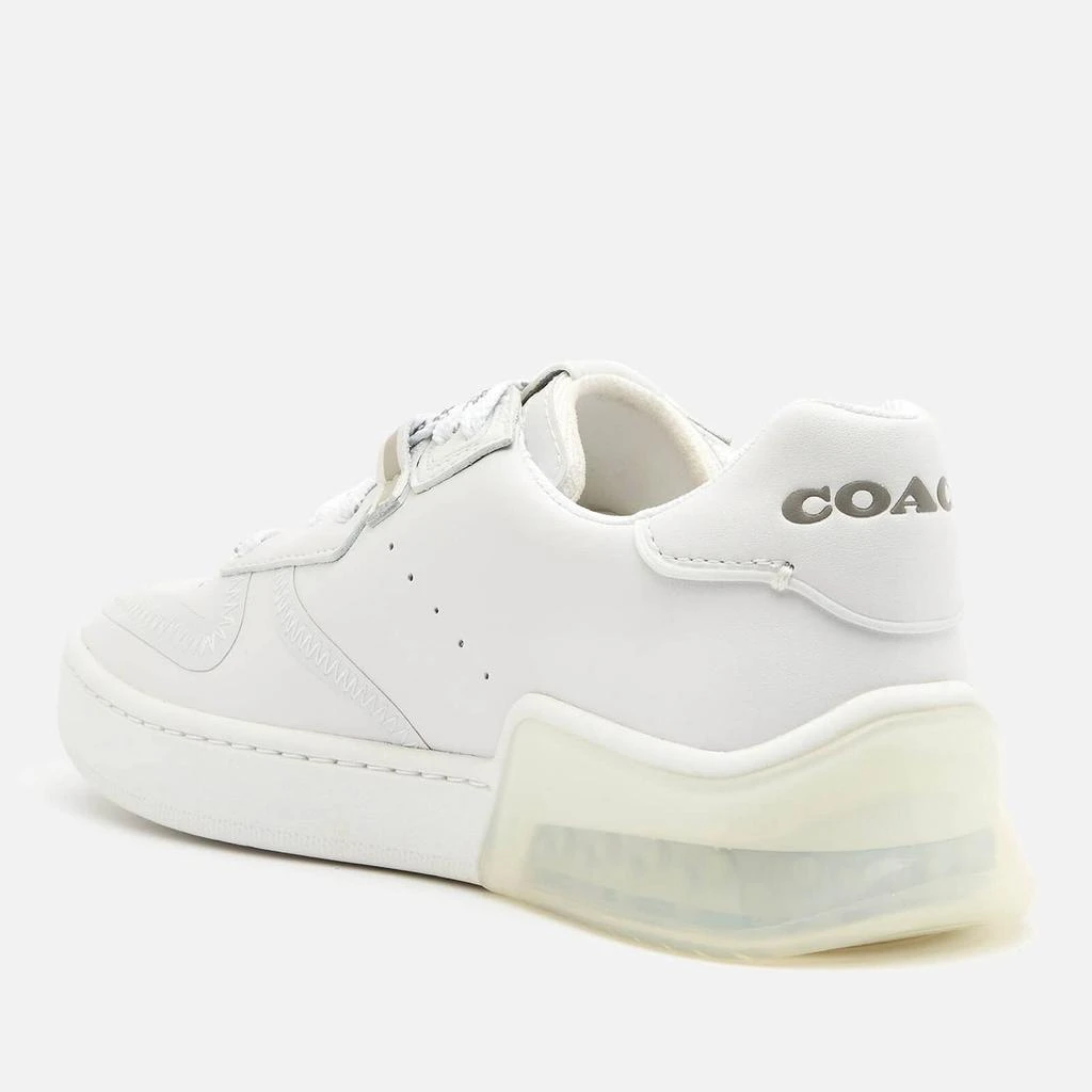 商品Coach|Coach Women's Citysole Suede/Leather Court Trainers - Optic White,价格¥852,第2张图片详细描述