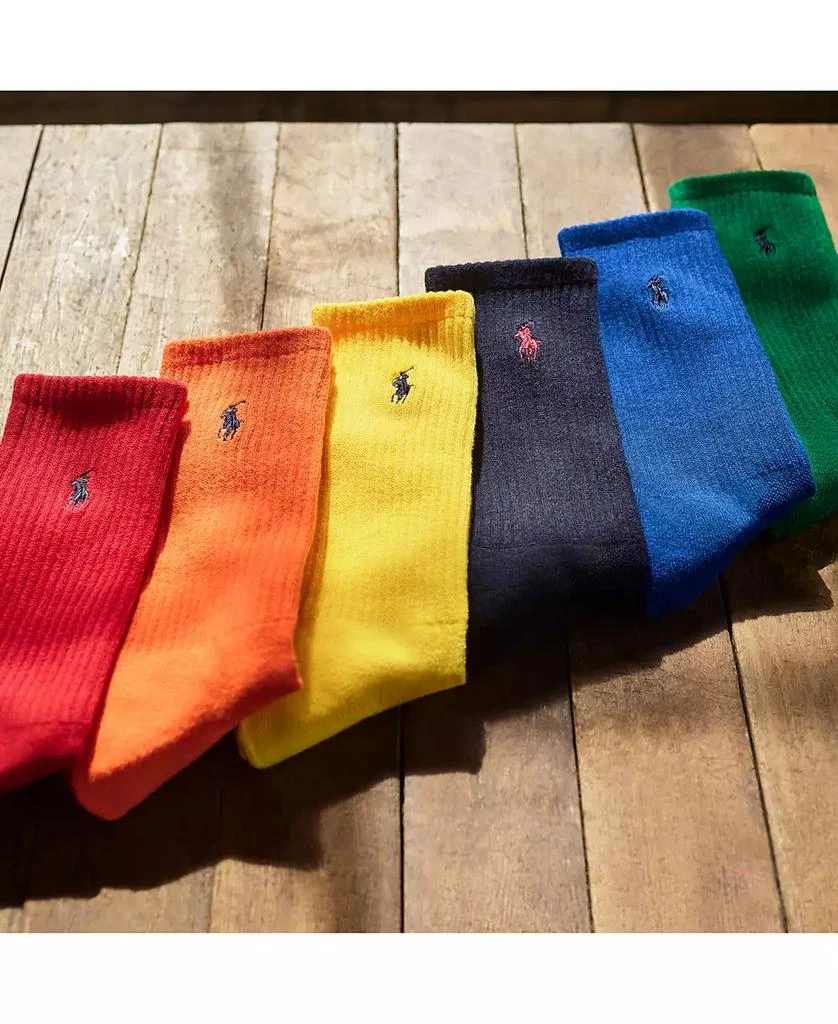 商品Ralph Lauren|Men's 6-Pk. Performance Colorful Crew Socks,价格¥221,第3张图片详细描述