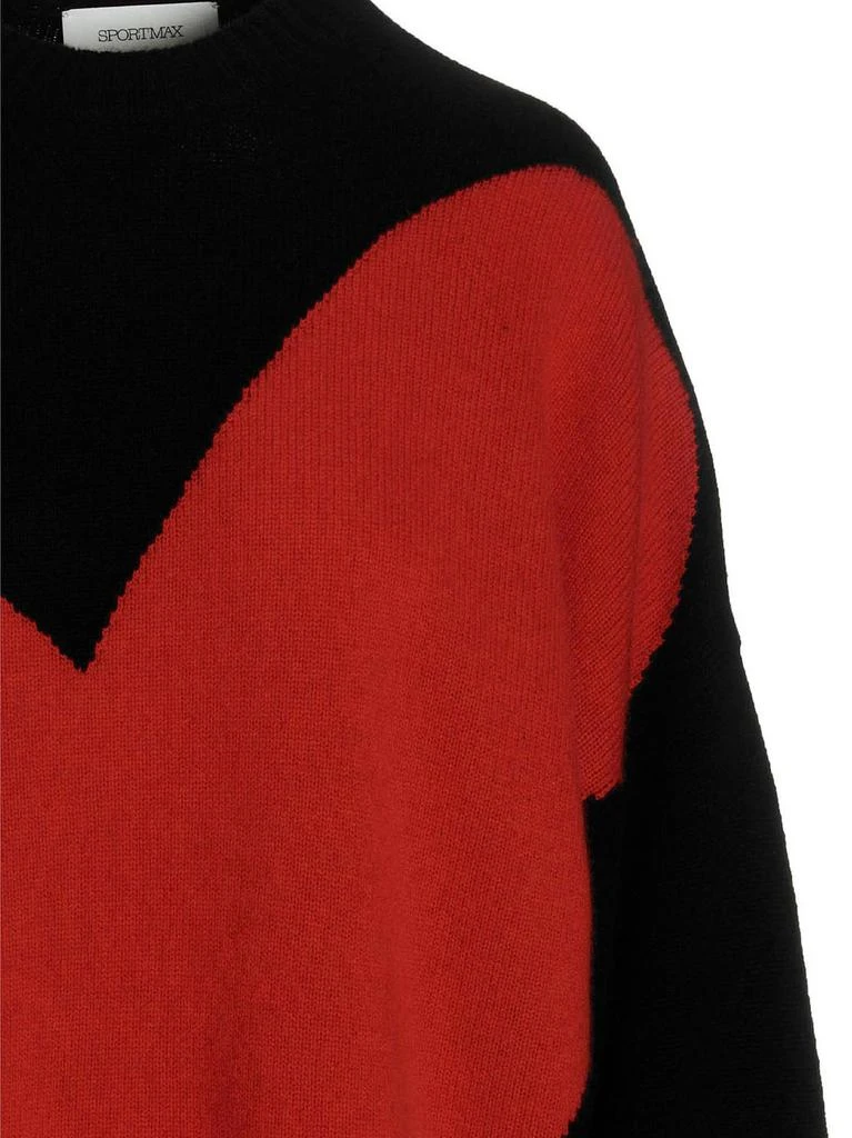 商品Max Mara|Sportmax Maxi Heart Intarsia Knitted Jumper,价格¥4039,第3张图片详细描述