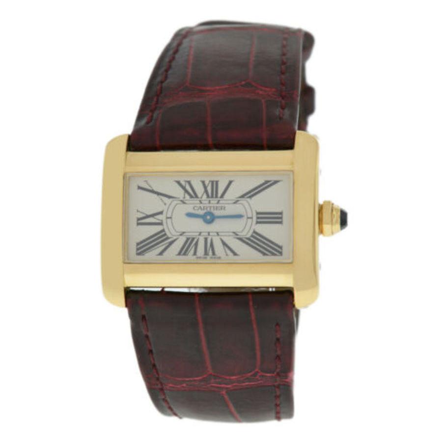 Pre-owned Cartier Tank Divan Quartz White Dial Ladies Watch 2601商品第1张图片规格展示