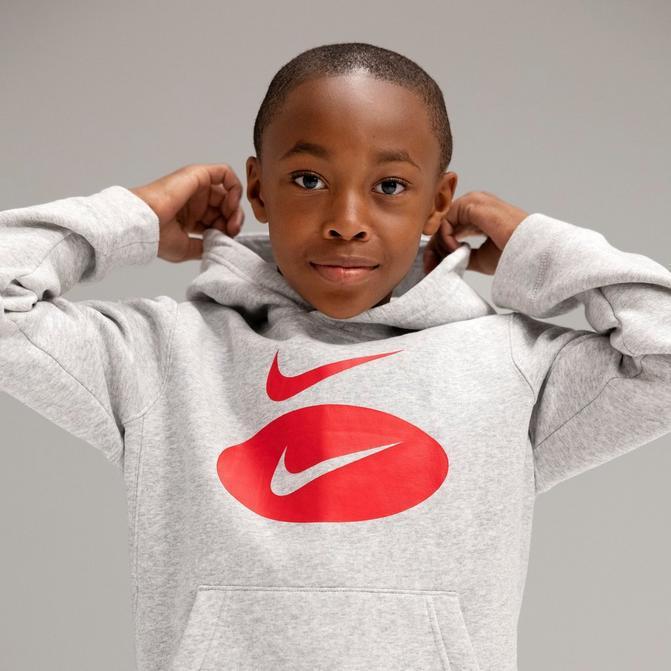 商品NIKE|Boys' Nike Sportswear Swoosh Pack Pullover Hoodie,价格¥376,第1张图片