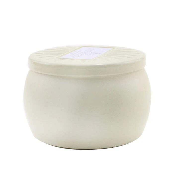 商品Voluspa|Voluspa 镀金银系列 小铁罐香薰蜡烛 - 椰子木瓜 127g/4.5oz,价格¥89,第2张图片详细描述