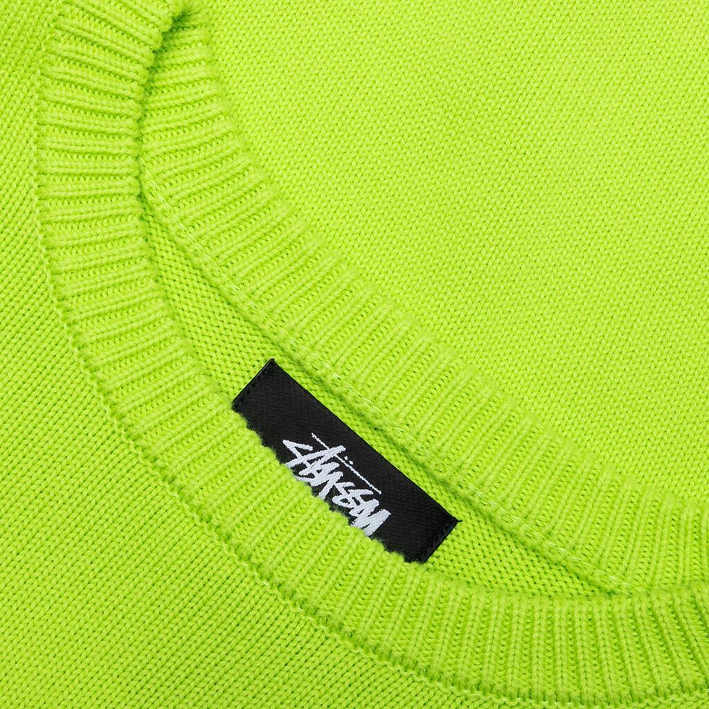 商品STUSSY|Stussy SS-Link Sweater - Lime,价格¥1111,第5张图片详细描述