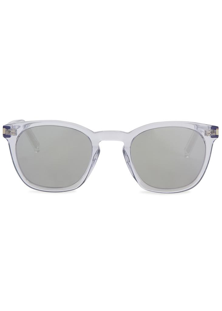 SL28 mirrored wayfarer-style sunglasses商品第2张图片规格展示